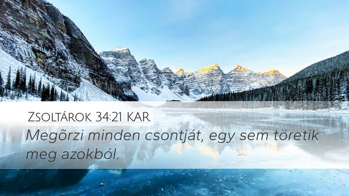 Zsoltárok 34:21 KAR Bible Verse Image