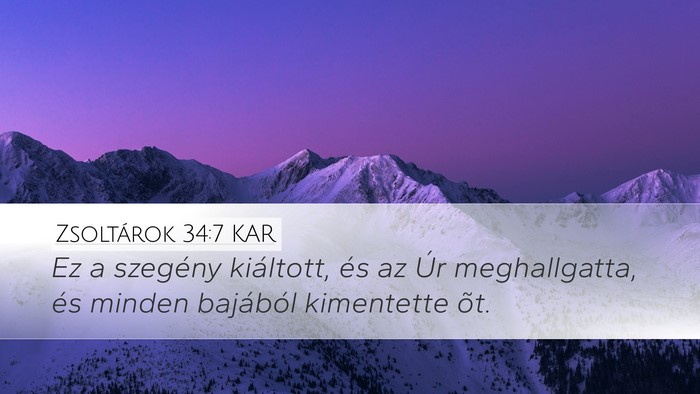 Zsoltárok 34:7 KAR Bible Verse Image