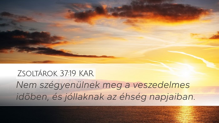 Zsoltárok 37:19 KAR Bible Verse Image