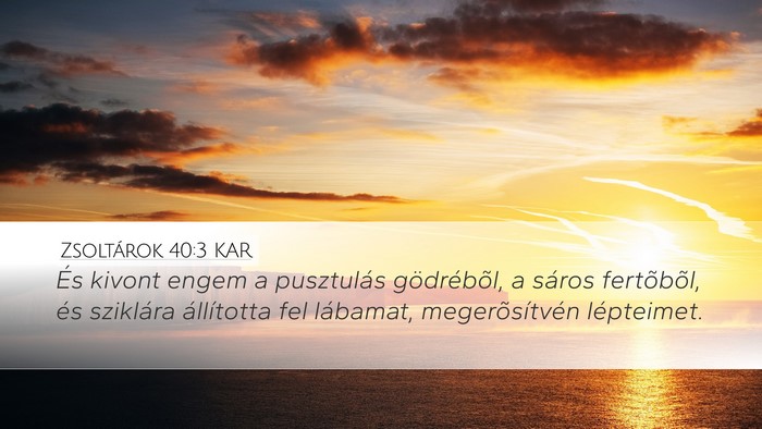 Zsoltárok 40:3 KAR Bible Verse Image