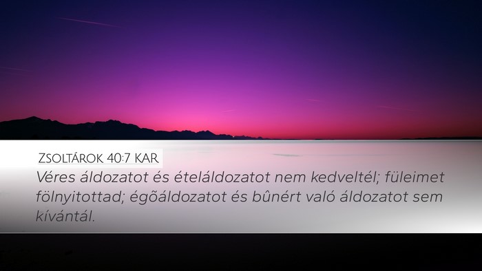 Zsoltárok 40:7 KAR Bible Verse Image