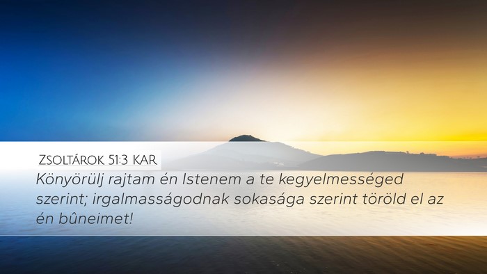 Zsoltárok 51:3 KAR Bible Verse Image