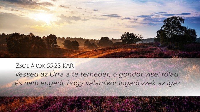 Zsoltárok 55:23 KAR Bible Verse Image