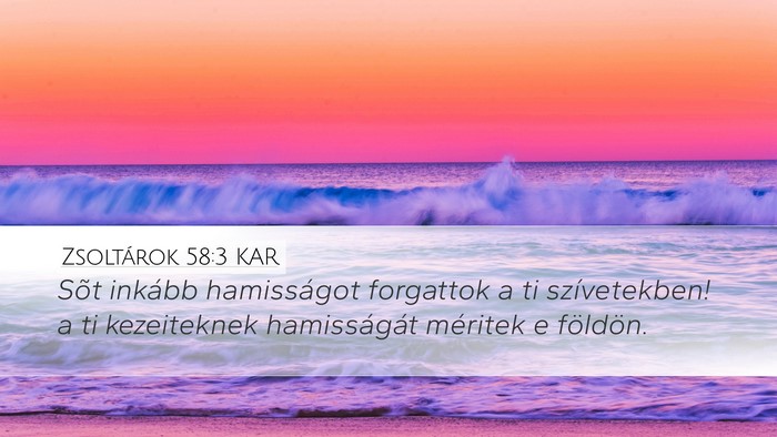 Zsoltárok 58:3 KAR Bible Verse Image