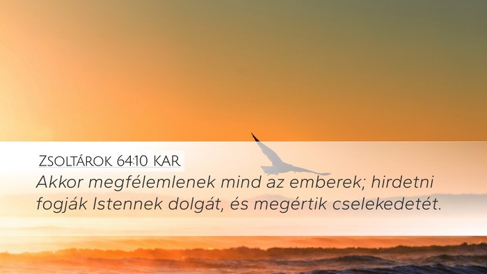 Zsoltárok 64:10 KAR Bible Verse Image