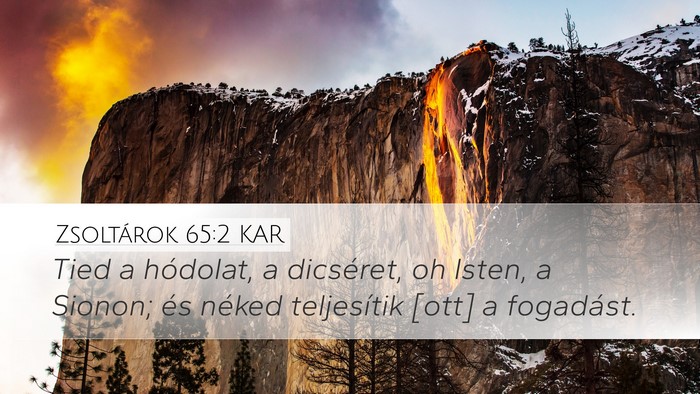 Zsoltárok 65:2 KAR Bible Verse Image