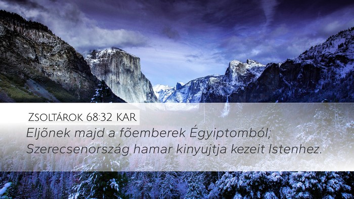 Zsoltárok 68:32 KAR Bible Verse Image