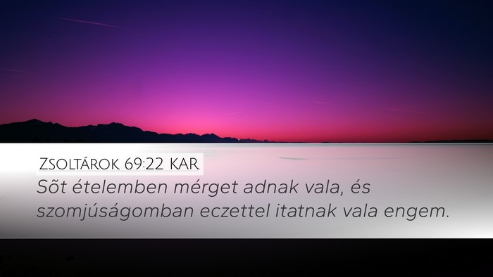 Zsoltárok 69:22 KAR Bible Verse Image
