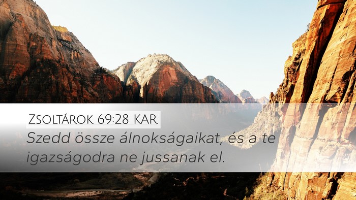 Zsoltárok 69:28 KAR Bible Verse Image
