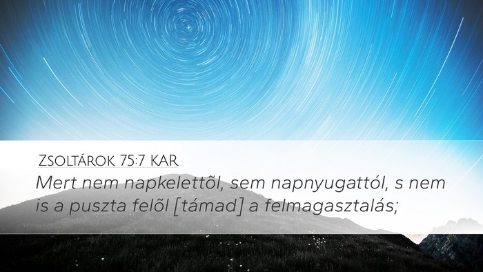 Zsoltárok 75:7 KAR Bible Verse Image