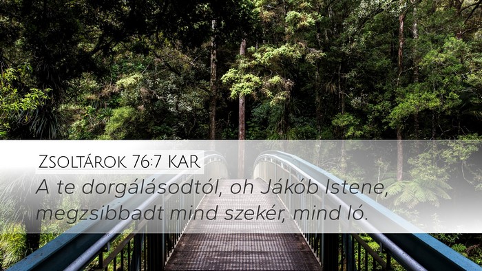 Zsoltárok 76:7 KAR Bible Verse Image