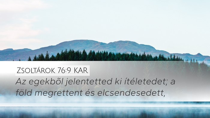 Zsoltárok 76:9 KAR Bible Verse Image