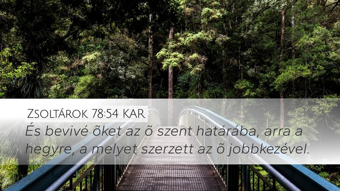 Zsoltárok 78:54 KAR Bible Verse Image