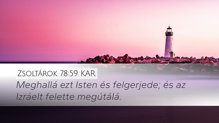 Zsoltárok 78:59 KAR Bible Verse Image