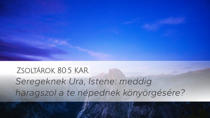 Zsoltárok 80:5 KAR Bible Verse Image