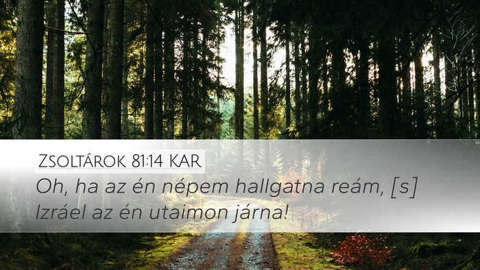 Zsoltárok 81:14 KAR Bible Verse Image