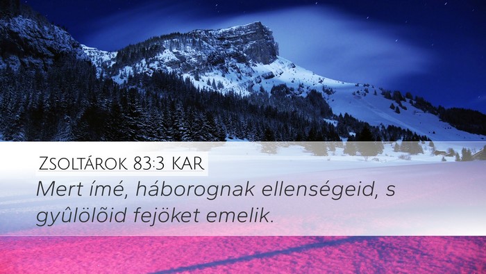 Zsoltárok 83:3 KAR Bible Verse Image
