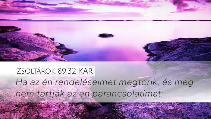 Zsoltárok 89:32 KAR Bible Verse Image