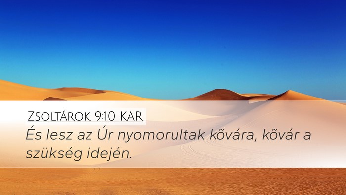 Zsoltárok 9:10 KAR Bible Verse Image