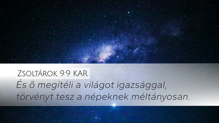 Zsoltárok 9:9 KAR Bible Verse Image