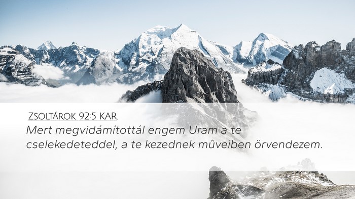 Zsoltárok 92:5 KAR Bible Verse Image