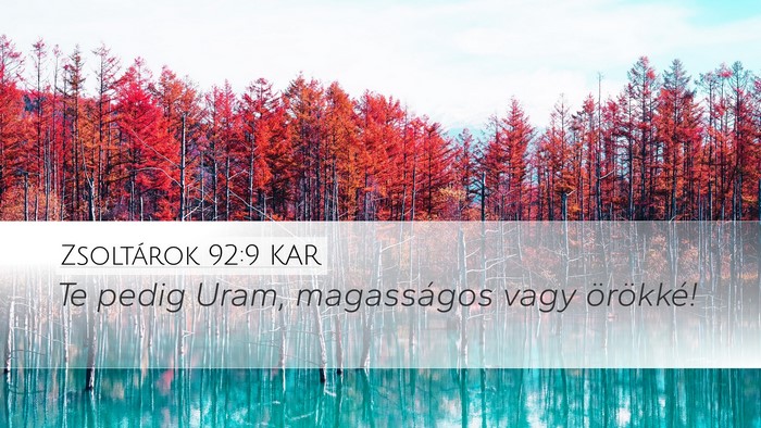 Zsoltárok 92:9 KAR Bible Verse Image