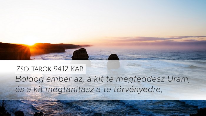 Zsoltárok 94:12 KAR Bible Verse Image