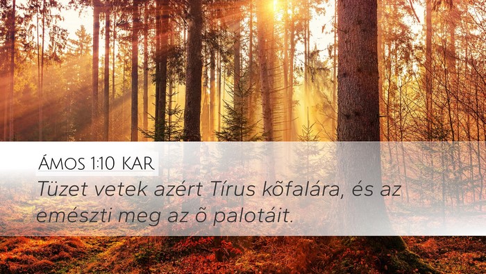Ámos 1:10 KAR Bible Verse Image