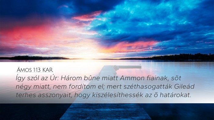 Ámos 1:13 KAR Bible Verse Image