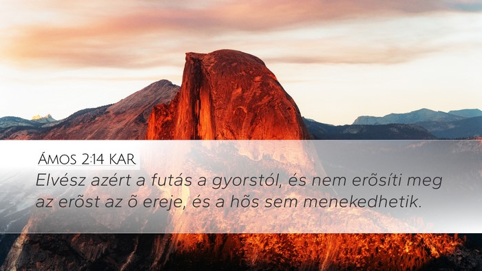 Ámos 2:14 KAR Bible Verse Image