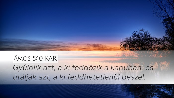 Ámos 5:10 KAR Bible Verse Image