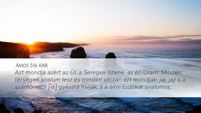 Ámos 5:16 KAR Bible Verse Image
