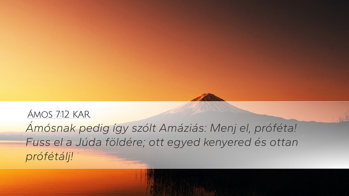 Ámos 7:12 KAR Bible Verse Image