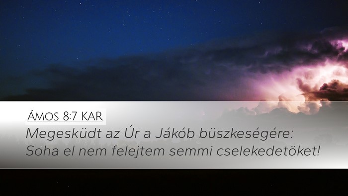 Ámos 8:7 KAR Bible Verse Image