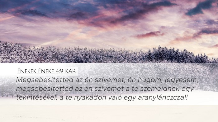 Énekek Éneke 4:9 KAR Bible Verse Image