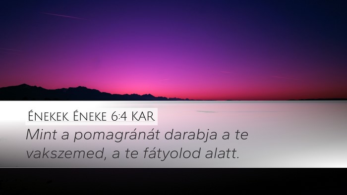 Énekek Éneke 6:4 KAR Bible Verse Image
