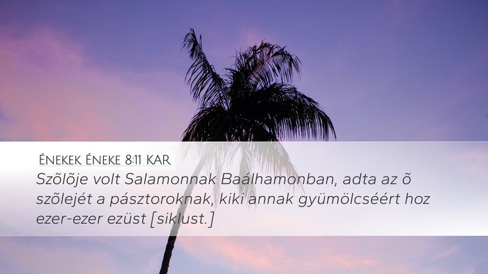 Énekek Éneke 8:11 KAR Bible Verse Image