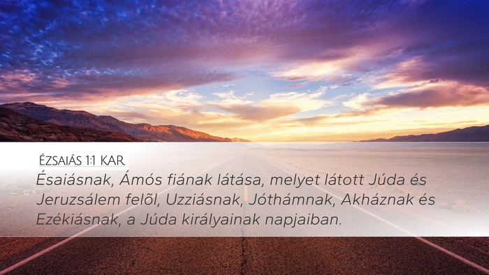 Ézsaiás 1:1 KAR Bible Verse Image