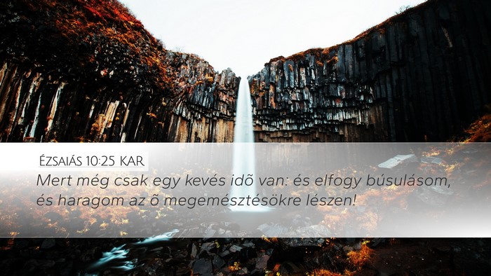 Ézsaiás 10:25 KAR Bible Verse Image