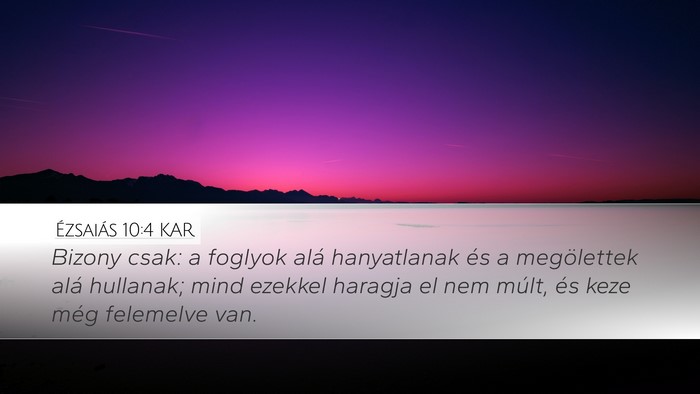 Ézsaiás 10:4 KAR Bible Verse Image
