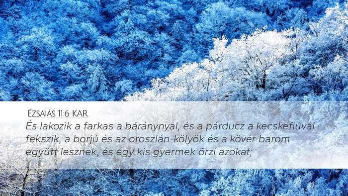 Ézsaiás 11:6 KAR Bible Verse Image