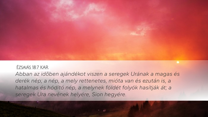 Ézsaiás 18:7 KAR Bible Verse Image