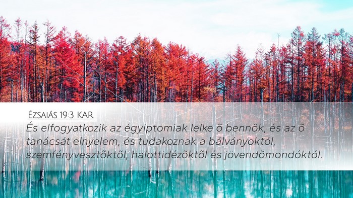 Ézsaiás 19:3 KAR Bible Verse Image