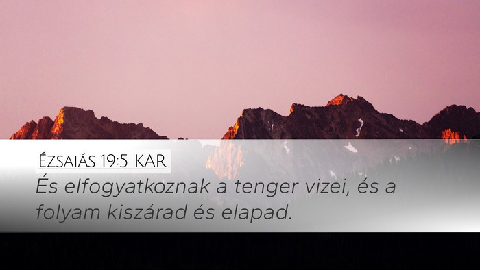 Ézsaiás 19:5 KAR Bible Verse Image