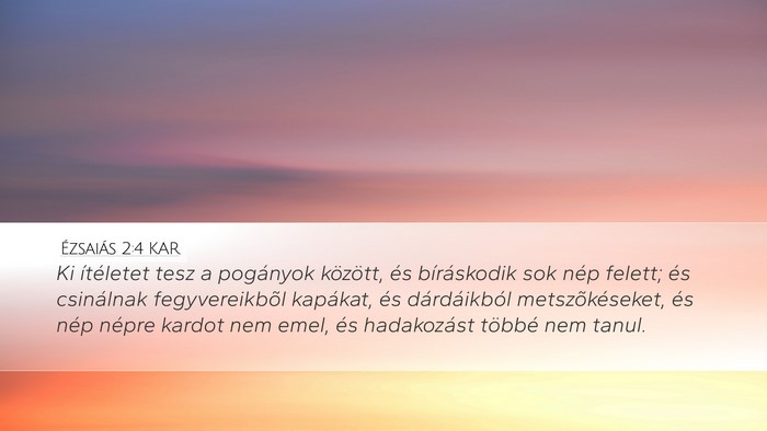 Ézsaiás 2:4 KAR Bible Verse Image