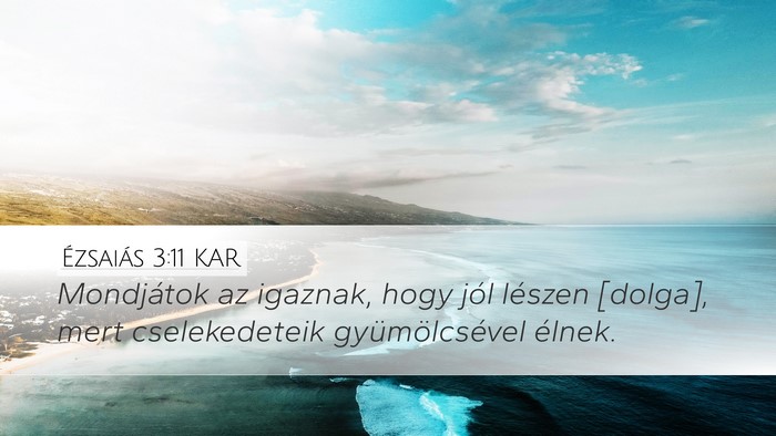 Ézsaiás 3:11 KAR Bible Verse Image