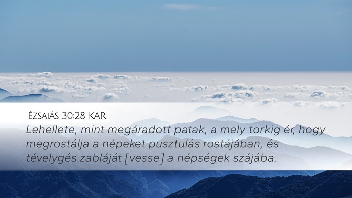 Ézsaiás 30:28 KAR Bible Verse Image