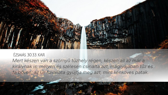 Ézsaiás 30:33 KAR Bible Verse Image