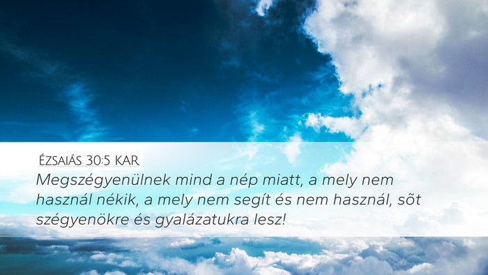 Ézsaiás 30:5 KAR Bible Verse Image