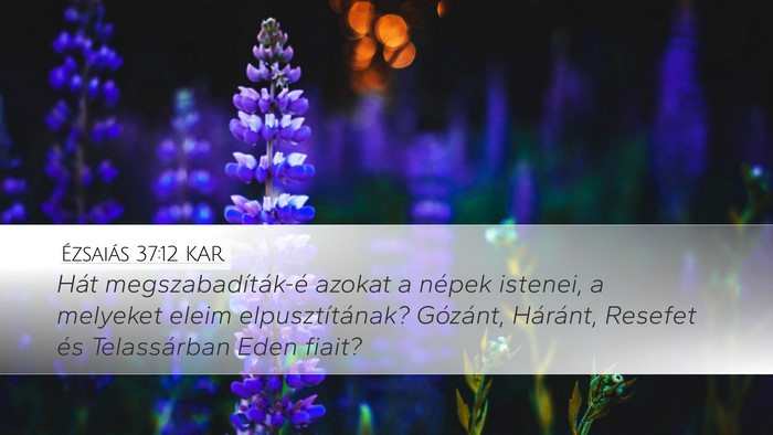 Ézsaiás 37:12 KAR Bible Verse Image